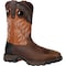Durango Men's Waterproof Western Work Boot, 7 M, Steel Toe, 11 in H, Rugged Brown/Copper, DDB0215 DDB0215 - alternate 1